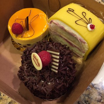 Schubert's Bakery - Small Mango Mousse Cake, Small Chocolate Mousse Cake & Slice of Swedish Princess Cake ($4.55 each) - Bakeries Near Me - San Francisco, California Schubert's Bakery - Small Mango Mousse Cake, Small Chocolate Mousse Cake & Slice of Swedish Princess Cake ($4.55 each) - Bakeries Near Me - San Francisco, California