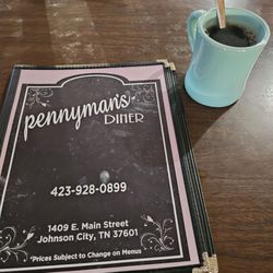 Pennyman's Diner - Le menu
