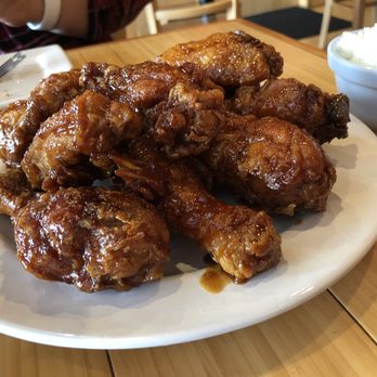 Bonchon Herndon - Soy Garlic...it was missing the garlic and heavy on the soy - Chicken Wings Near Me - Herndon, Virginia