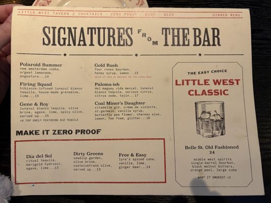 Menu photo 1 Little West Tavern Columbus, OH Menu photo 1 Little West Tavern Columbus, OH
