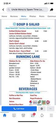 Menu photo 4 Uncle Mony's Restaurant Hayfield, MN