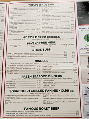 Menu photo 2 Village Fare Pizza Brookline, MA