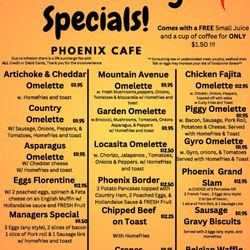 Phoenix Cafe - Specials