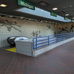 Michigan Avenue Station - Michigan Avenue People Mover Station, Detroit