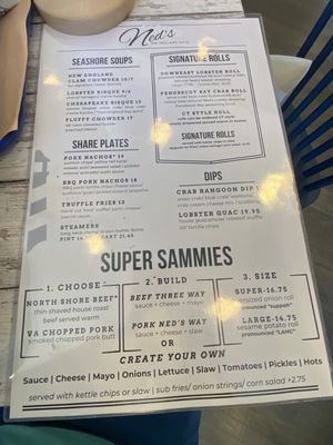 Menu photo 5 Ned's New England Deck Fairfax, VA