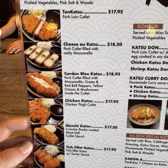 KaDon Katsu Bar - Menu - Japanese Near Me - Costa Mesa, California
