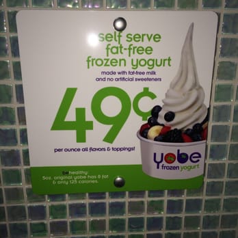 Yobe Frozen Yogurt - a sign in a bathroom - Ice Cream & Frozen Yogurt Near Me - Jacksonville, Florida Yobe Frozen Yogurt - a sign in a bathroom - Ice Cream & Frozen Yogurt Near Me - Jacksonville, Florida