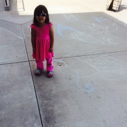 Japanese Cultural Festival - Chalk Art Welcoming Guests to the Festival