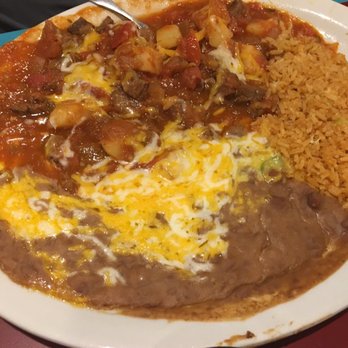Mi Pueblo - Carne Guisada... not that good. Very strong tomato base. Recommend enchiladas or other meals over this one. - Mexican Near Me - Lumberton, Texas