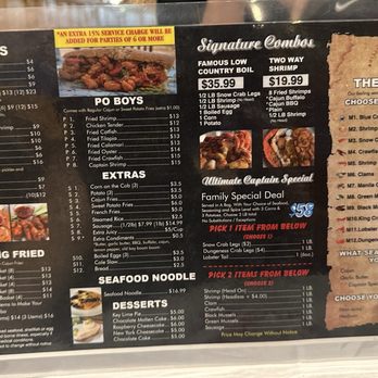 Captain Crab - Menu - Seafood Near Me - Stockton, California