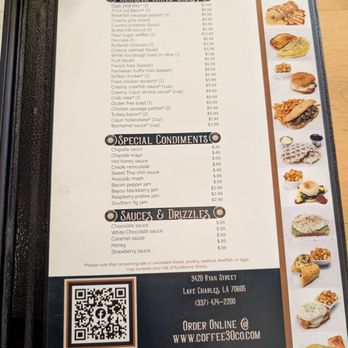 Coffee 30 - Menu - Breakfast & Brunch Near Me - Lake Charles, Louisiana
