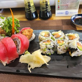 Sunflower - Vampire roll (my husband said it's his new favorite roll!) and Philly Roll - French Near Me - Colonial Beach, Virginia Sunflower - Vampire roll (my husband said it's his new favorite roll!) and Philly Roll - French Near Me - Colonial Beach, Virginia