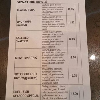 Go Fish Poke - Menu (Signature bowls) - Poke Near Me - Dallas, Texas Go Fish Poke - Menu (Signature bowls) - Poke Near Me - Dallas, Texas