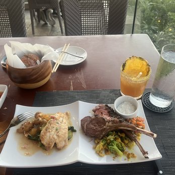 Merienda Maui - Got the catch of the day and rack of lamb. You can select to get smaller portions for two items. Mai tai is also amazing. - Asian Fusion Near Me - Lahaina, Hawaii Merienda Maui - Got the catch of the day and rack of lamb. You can select to get smaller portions for two items. Mai tai is also amazing. - Asian Fusion Near Me - Lahaina, Hawaii