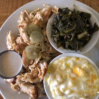 Jim 'N Nick's Bar-B-Q - White meat chicken, slow cooked greens and mac'n cheese - Barbeque Near Me - Smyrna, Tennessee Jim 'N Nick's Bar-B-Q - White meat chicken, slow cooked greens and mac'n cheese - Barbeque Near Me - Smyrna, Tennessee