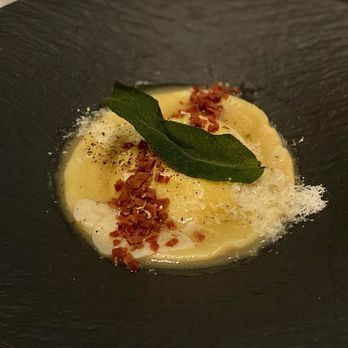 Coletta - Fun ravioli starter; flavor is reminiscent of an Egg McMuffin. - Vegan Near Me - New York, New York Coletta - Fun ravioli starter; flavor is reminiscent of an Egg McMuffin. - Vegan Near Me - New York, New York