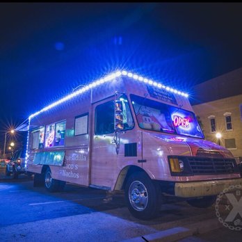 Fernando's - a food truck decorated with christmas lights - Food Trucks Near Me - Champaign, Illinois