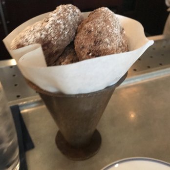 Bouchon - Beignets DJ Jour. $8.50. A lot of sugar and cinnamon that really drowns the taste - French Near Me - Las Vegas, Nevada