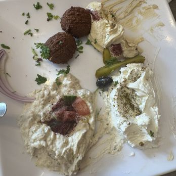 Garden Mediterranean Grill - Falafel, humus, baba ghanouj, Labneh small sampler - Mediterranean Near Me - Lutz, Florida Garden Mediterranean Grill - Falafel, humus, baba ghanouj, Labneh small sampler - Mediterranean Near Me - Lutz, Florida