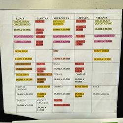 Germano Sport - Horario de clases