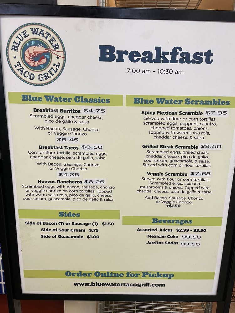 Blue Water Taco Grill Catering