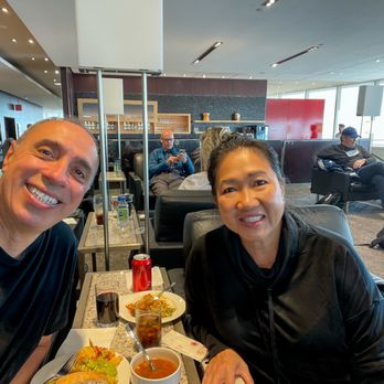 Air Canada Maple Leaf Lounge - Tip: look at my glass -- use a regular glass for wine - Airport Lounges Near Me - Mississauga, Ontario Air Canada Maple Leaf Lounge - Tip: look at my glass -- use a regular glass for wine - Airport Lounges Near Me - Mississauga, Ontario