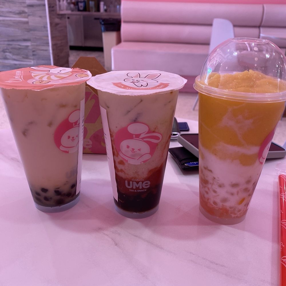 Brown Sugar Boba Fresh Milk, Strawberry Matcha, Coco Mango Brown Sugar Boba Fresh Milk, Strawberry Matcha, Coco Mango