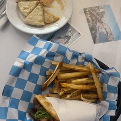 Vasilios Greek Cuisine - Gyro and hummus