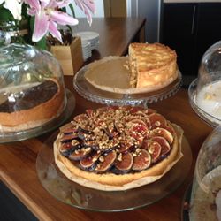 Café Zauberberg - Feigen Tarte , ged. Apfelkuchen, Mohn Kuchen