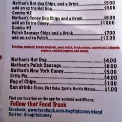 Capitol Coney Island - Our menu!