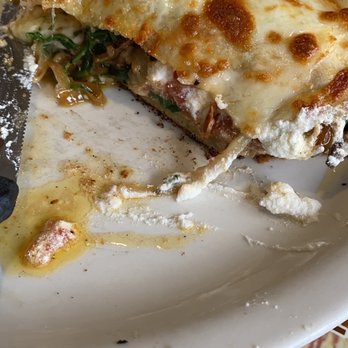 Pizzaz Italian Restaurant - Veggie calzone- we replaced the green peppers with spinach - Italian Near Me - Mc Murray, Pennsylvania Pizzaz Italian Restaurant - Veggie calzone- we replaced the green peppers with spinach - Italian Near Me - Mc Murray, Pennsylvania