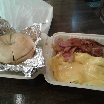 Bagel Belly - The 2 eggs & cheese with meat platter. Comes with a bagel of your choice & home fries (not sure if you can see, but they're on the bottom) - Bagels Near Me - New York, New York Bagel Belly - The 2 eggs & cheese with meat platter. Comes with a bagel of your choice & home fries (not sure if you can see, but they're on the bottom) - Bagels Near Me - New York, New York
