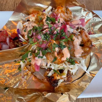 CharroVida - Diablo Tacos with grilled shrimp - Mediterranean Near Me - Tucson, Arizona