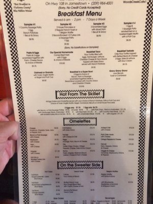 Menu photo 3 Woods Creek Cafe Jamestown, CA Menu photo 3 Woods Creek Cafe Jamestown, CA