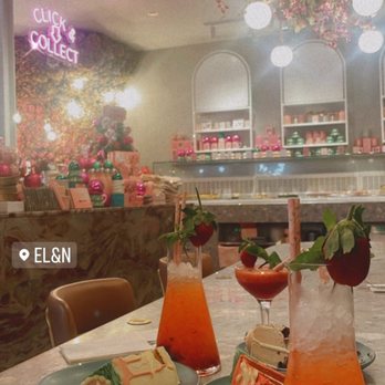EL&N - Strawberry mojito, strawberry granita, strawberry cake - Cafes Near Me - London, XGL EL&N - Strawberry mojito, strawberry granita, strawberry cake - Cafes Near Me - London, XGL
