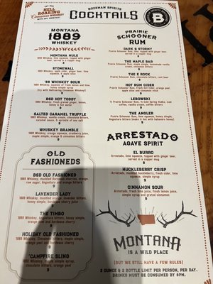 Menu photo 5 Bozeman Spirits Bozeman, MT Menu photo 5 Bozeman Spirits Bozeman, MT