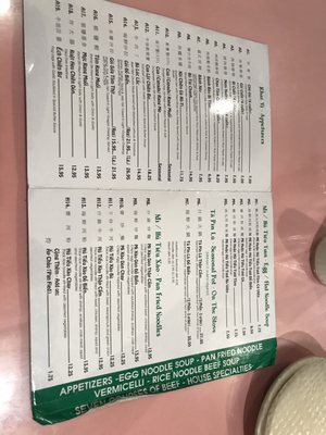 Menu photo 5 Saigon Pagolac Houston, TX