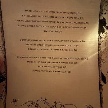Bistrot Ha - Menu (2/25/2026) - French Near Me - New York, New York