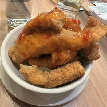 Konoko Restaurant - Salmon bites (look like chicken tenders, they are huge!) - Caribbean Near Me - White Marsh, Maryland Konoko Restaurant - Salmon bites (look like chicken tenders, they are huge!) - Caribbean Near Me - White Marsh, Maryland