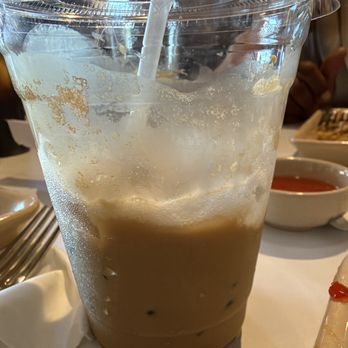 Rice And Roots - $8 Vietnamese coffee served in a plastic cup. Tasted very basic. Definitely not authentically made. - Vietnamese Near Me - Monterey, California Rice And Roots - $8 Vietnamese coffee served in a plastic cup. Tasted very basic. Definitely not authentically made. - Vietnamese Near Me - Monterey, California