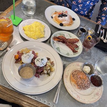Three Cats - We also had a side of bacon, side of scrambled eggs with cheese and tried their maple blueberry old-fashioned. - New American Near Me - Clawson, Michigan Three Cats - We also had a side of bacon, side of scrambled eggs with cheese and tried their maple blueberry old-fashioned. - New American Near Me - Clawson, Michigan