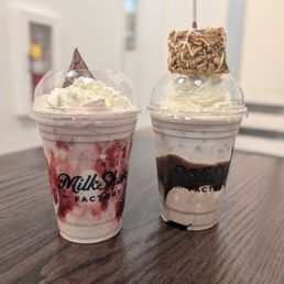 Raspberry Creme on the right, S'mores on the left Raspberry Creme on the right, S'mores on the left