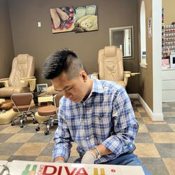Kim's Nail & Spa - Paul was gentle bit firm and very fast