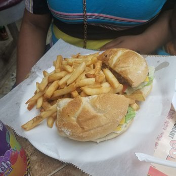 Sunrise Halal Restaurant - Deluxe Cheeseburger with fries... Daughter gobbled it down.... - Breakfast & Brunch Near Me - Irvington, New Jersey Sunrise Halal Restaurant - Deluxe Cheeseburger with fries... Daughter gobbled it down.... - Breakfast & Brunch Near Me - Irvington, New Jersey