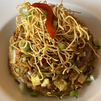 La Limeña Grill - Pork and rice with fried noodles - Peruvian Near Me - Rockville, Maryland