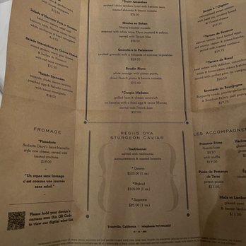 Bouchon - Fromage, Caviar and Les Accompagnements menu at Bouchon Bistro in Yountville. - French Near Me - Yountville, California Bouchon - Fromage, Caviar and Les Accompagnements menu at Bouchon Bistro in Yountville. - French Near Me - Yountville, California