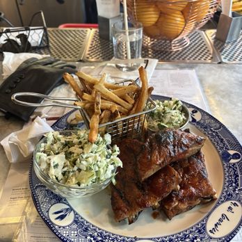 Founding Farmers DC - BBQ Pork Ribs, French Fries, Coleslaw - American Near Me - Washington, DC, District of Columbia