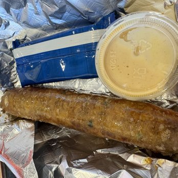 The Boudin Company - Spicy Pork Boudin with Japanese aioli-inspired Remoulade. - Cajun/Creole Near Me - Rosenberg, Texas The Boudin Company - Spicy Pork Boudin with Japanese aioli-inspired Remoulade. - Cajun/Creole Near Me - Rosenberg, Texas