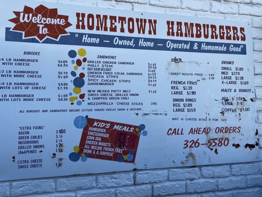 Menu photo 4 Hometown Hamburgers Farmington, NM