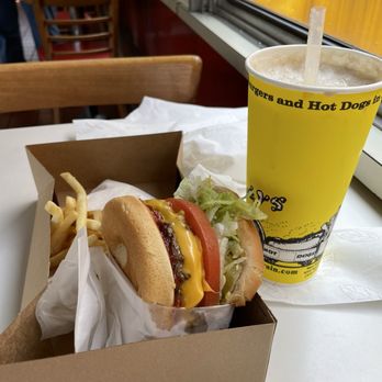Carneys - Double Cheeseburger, Fries, Root Beer Float - Burgers Near Me - Studio City, California